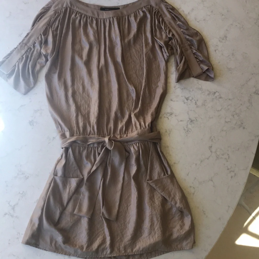 BCBGMaxAzria Taupe Mini Dress